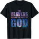 Heavens Declare Glory of GOD Christian Creation Psalm 19:1 T-Shirt - T-Shirt | Black