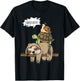Turtle Riding A Sloth Whee Funny Sloth T-Shirt - T-Shirt | Black