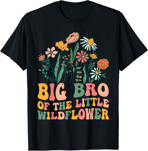 Big Brother Of The Little Wildflower Birthday Party Baby