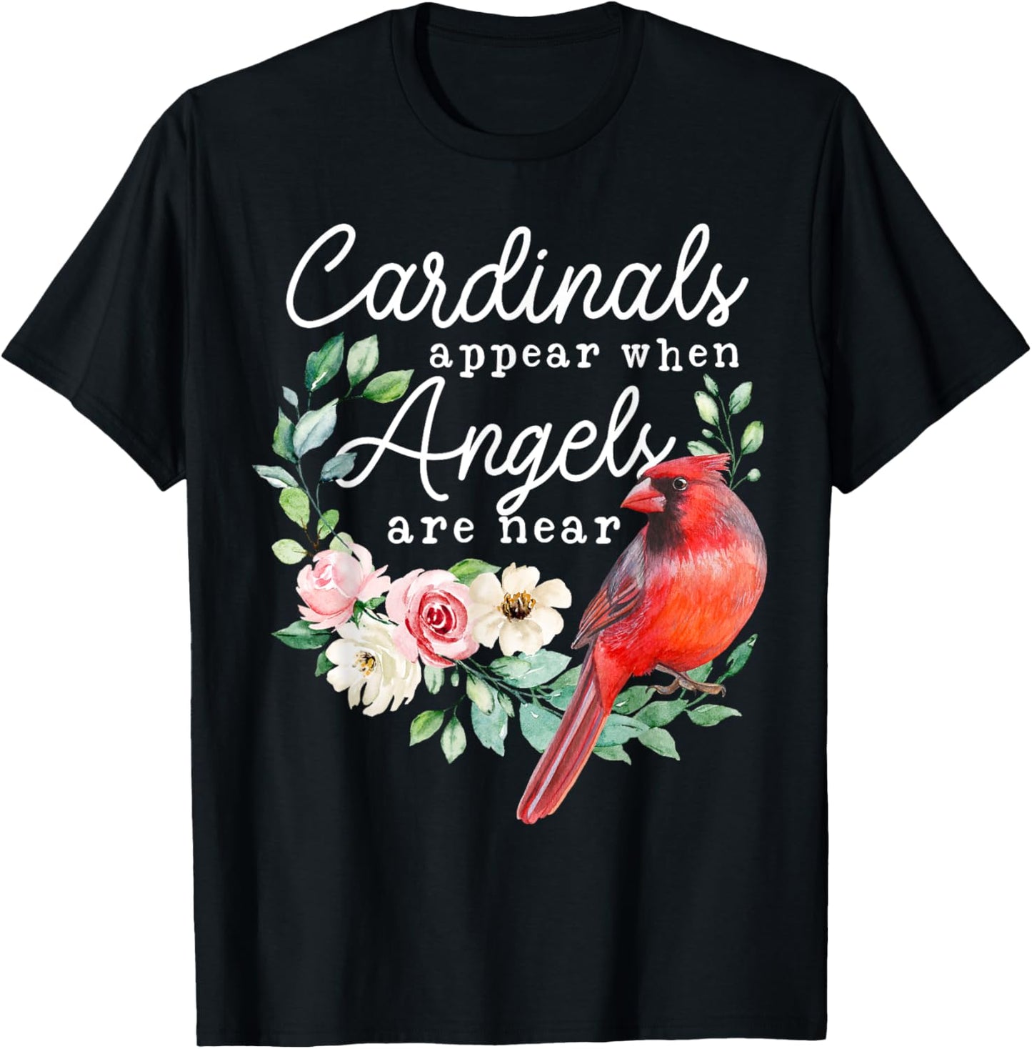 Cardinal Bird Lover, Bird Watcher, Cardinal Lover T-Shirt - T-Shirt | Black