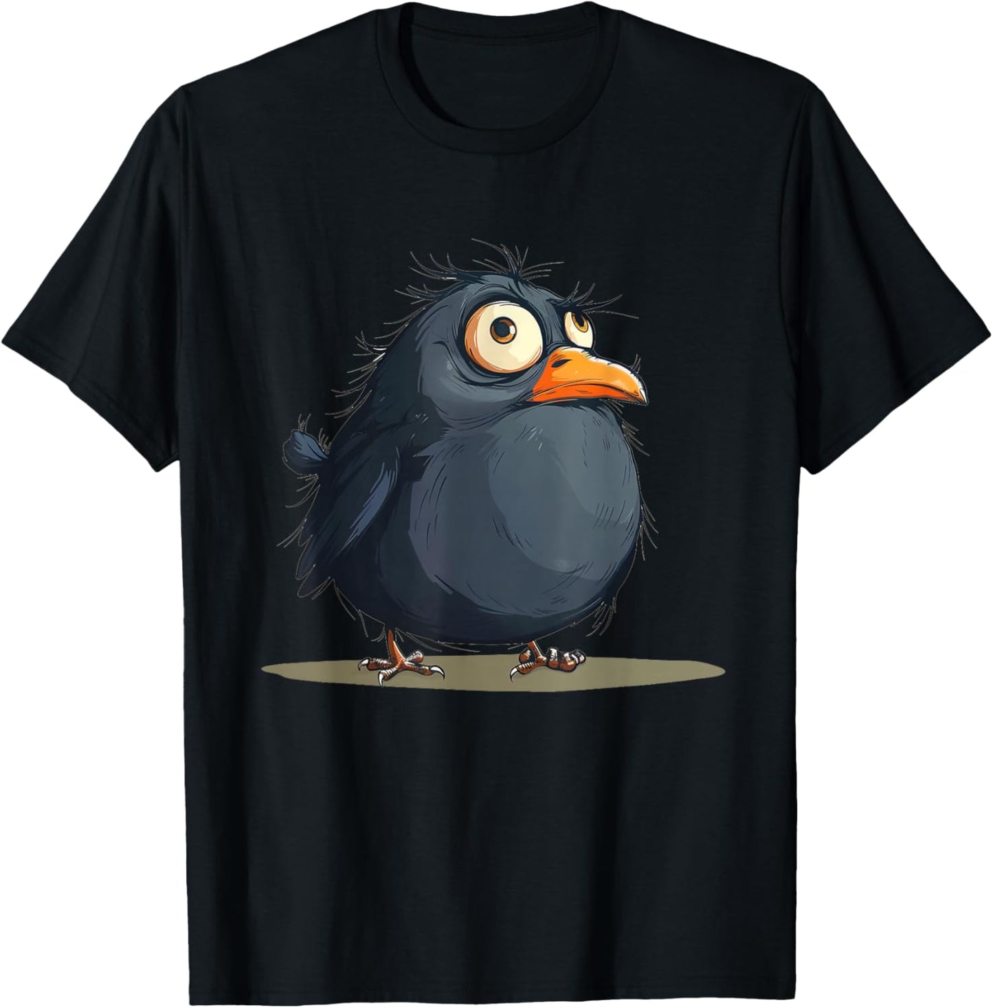 Pretty Plump Bird for funny fluffy Fat Birds Lovers T-Shirt - T-Shirt | Black
