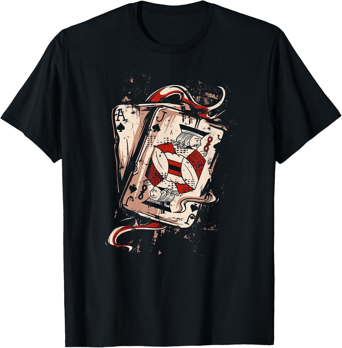 Black Jack Shirt, 21 Ace Jack Shirt, Poker Gamblers T-Shirt - T-Shirt | Black