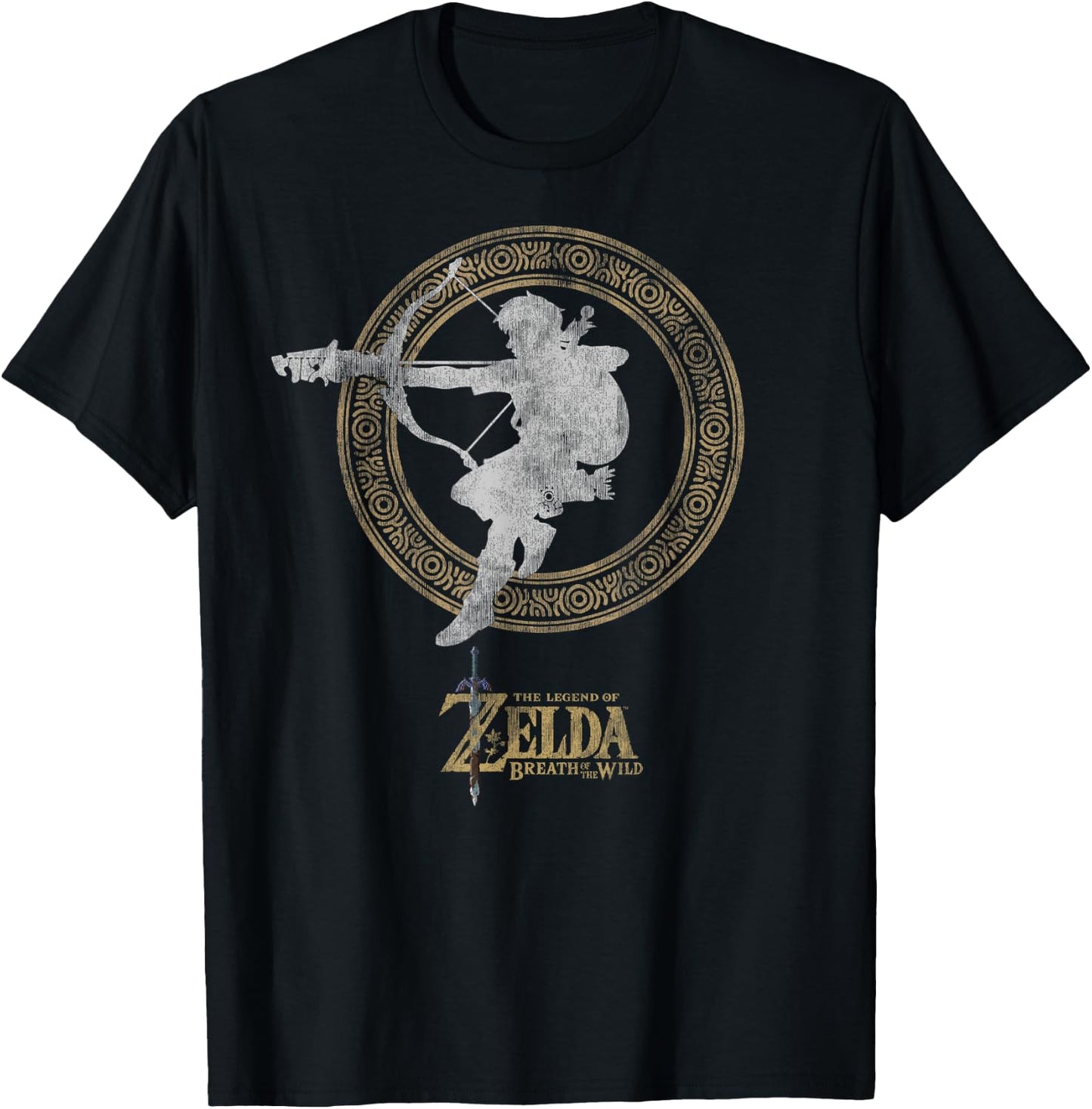 The Legend of Zelda Breath Of The Wild Link Arrow Shot T-Shirt - T-Shirt | Black