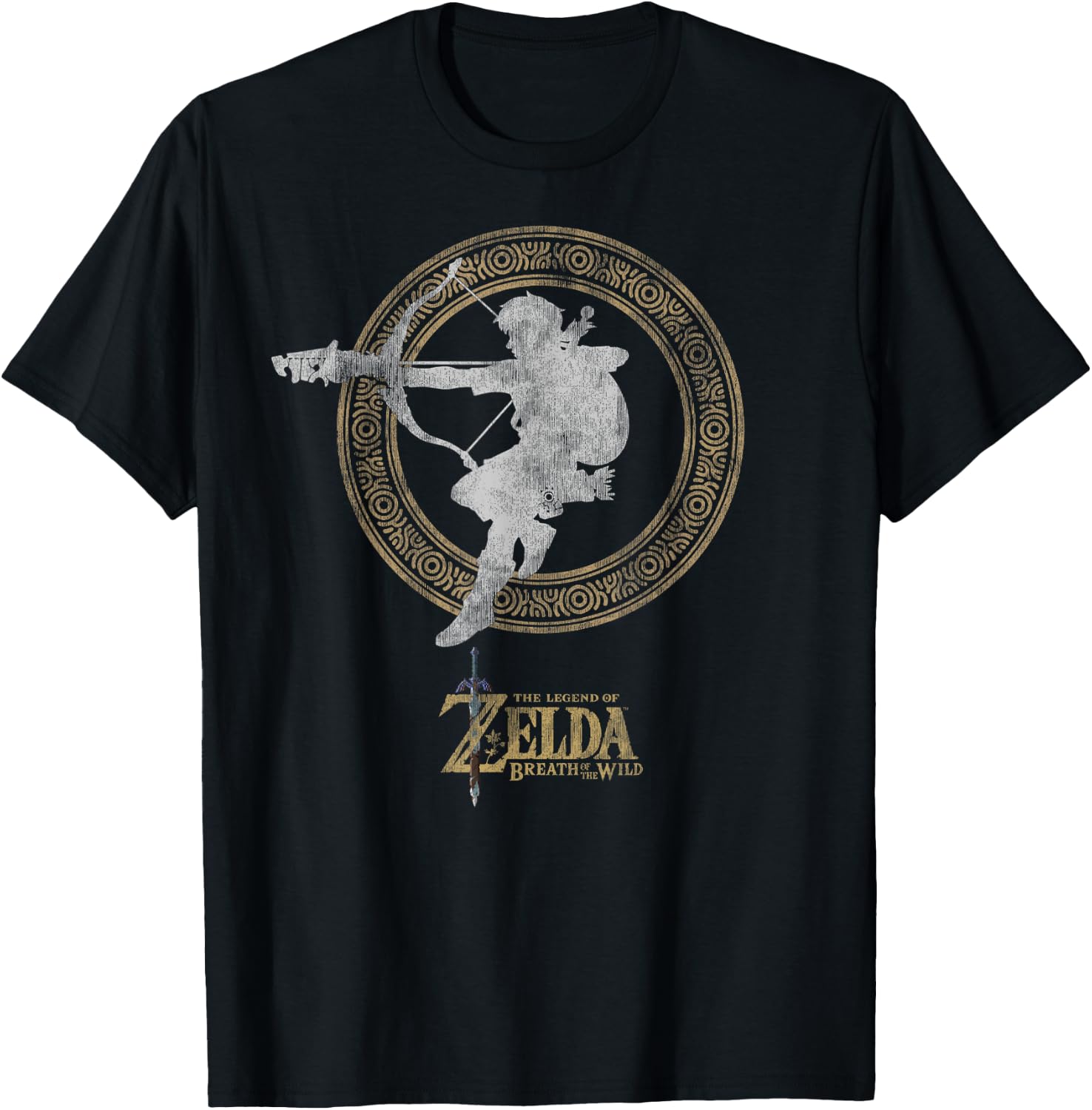 The Legend of Zelda Breath Of The Wild Link Arrow Shot T-Shirt - T-Shirt | Black
