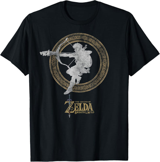 The Legend of Zelda Breath Of The Wild Link Arrow Shot T-Shirt - T-Shirt | Black