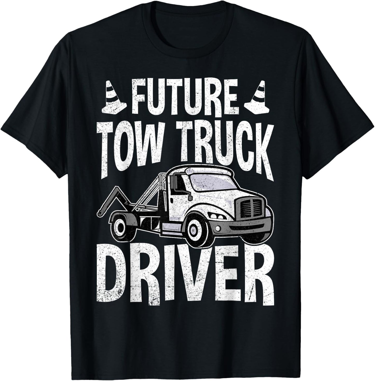 Tow Truck Driving Student - Future Tow Truck Driver Gifts T-Shirt - T-Shirt | Black