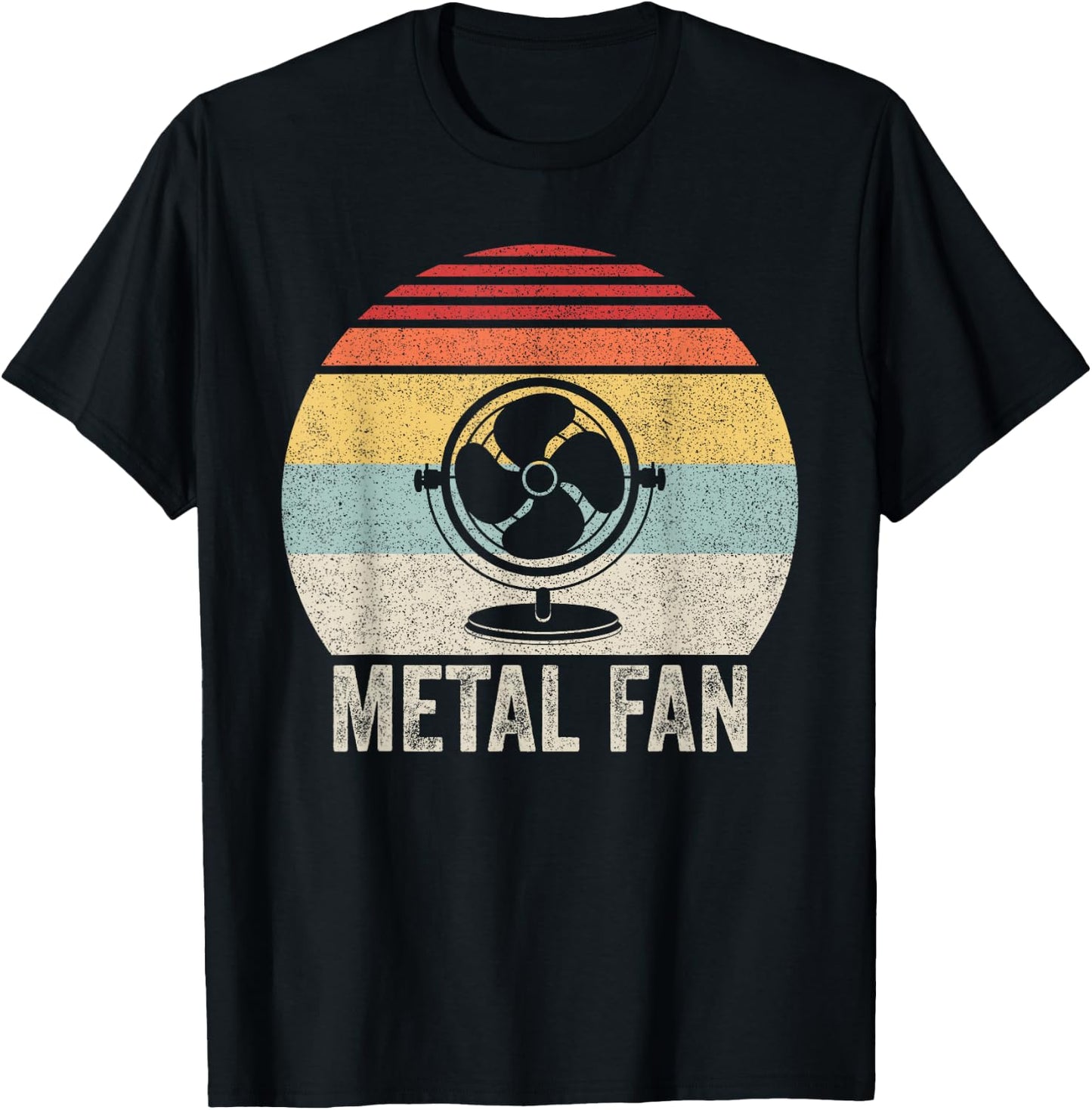Vintage Retro Metal Fan Funny Sarcastic Heavy Metal Music T-Shirt - T-Shirt | Black
