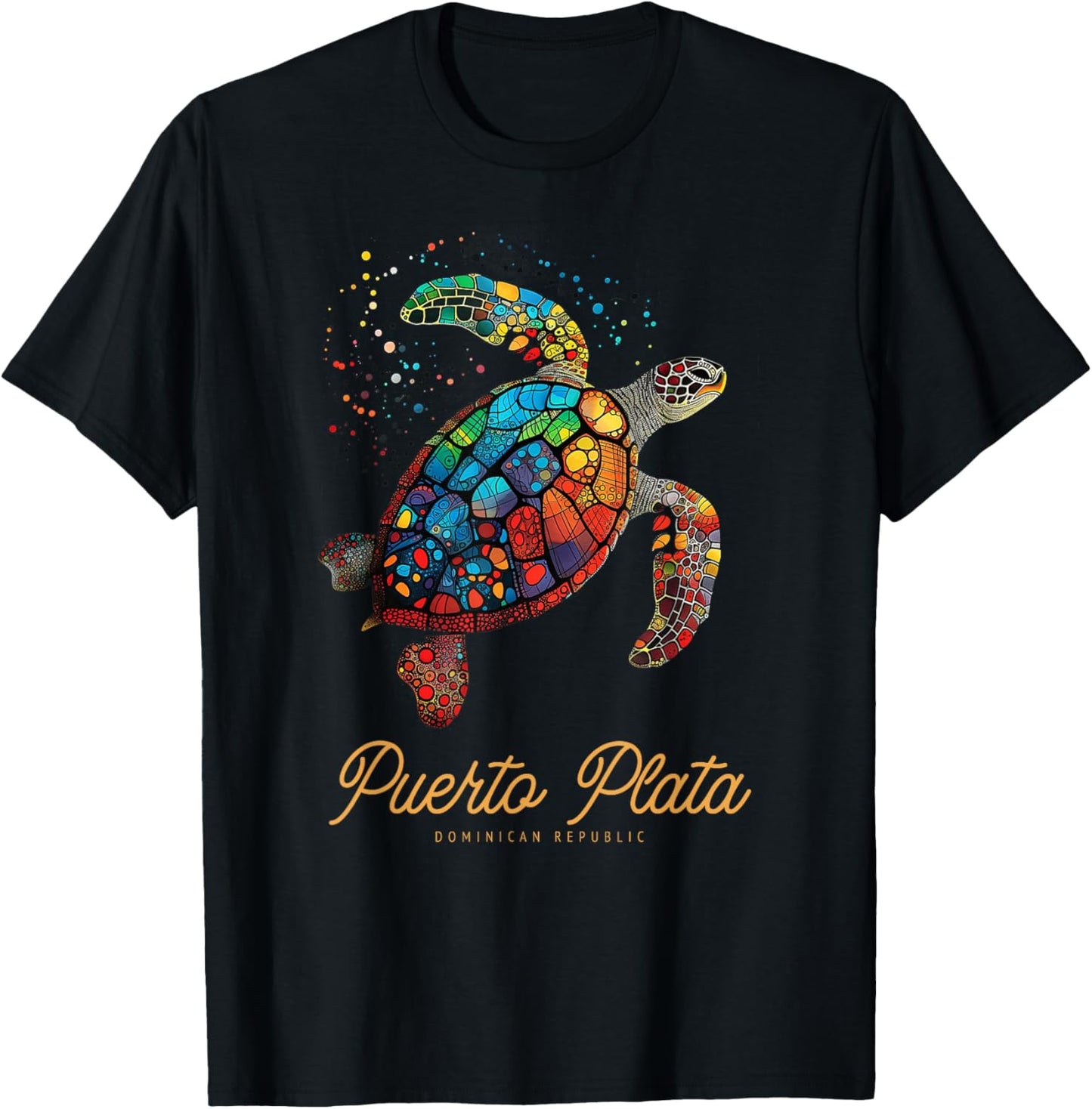 Puerto Plata Dominican Republic Vacation Beach Sea Turtle T-Shirt - T-Shirt | Black