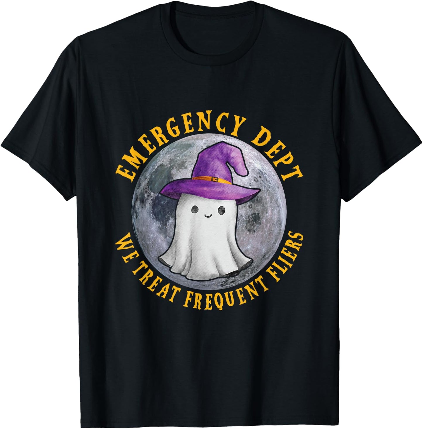 ER Nurse Halloween Emergency Room Dept Nurse Tech ED Rn Fall T-Shirt - T-Shirt | Black