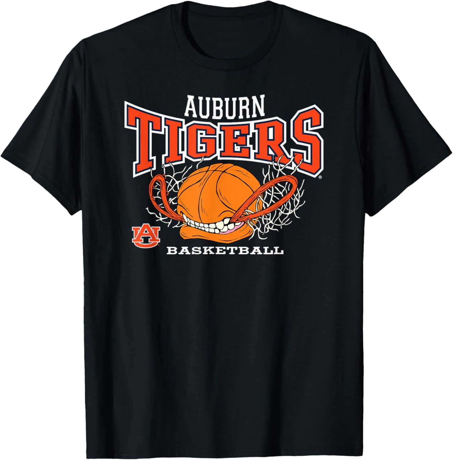 Elite Authentics Auburn Tigers -Adults & -Kids Basketball , Grey, Small, Short Sleeve, , Pull On, 1 Count T-Shirt - T-Shirt | Black
