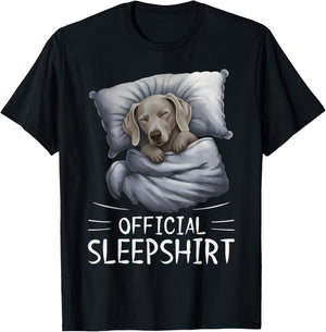 Weimaraner Dog Official Sleepshirt Pajamas Nightgown T-Shirt - T-Shirt | Black