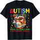 Autism Christmas Autistic Xmas Day Love Autism Awareness T-Shirt - T-Shirt | Black