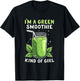 I'm A Green Smoothie Kind Of Girl Health Drink Vegan Life T-Shirt - T-Shirt | Black