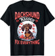 badger wiener sausage dog Dachshund kisses Fix everything Men Women Girls Kids T-Shirt - T-Shirt | Black