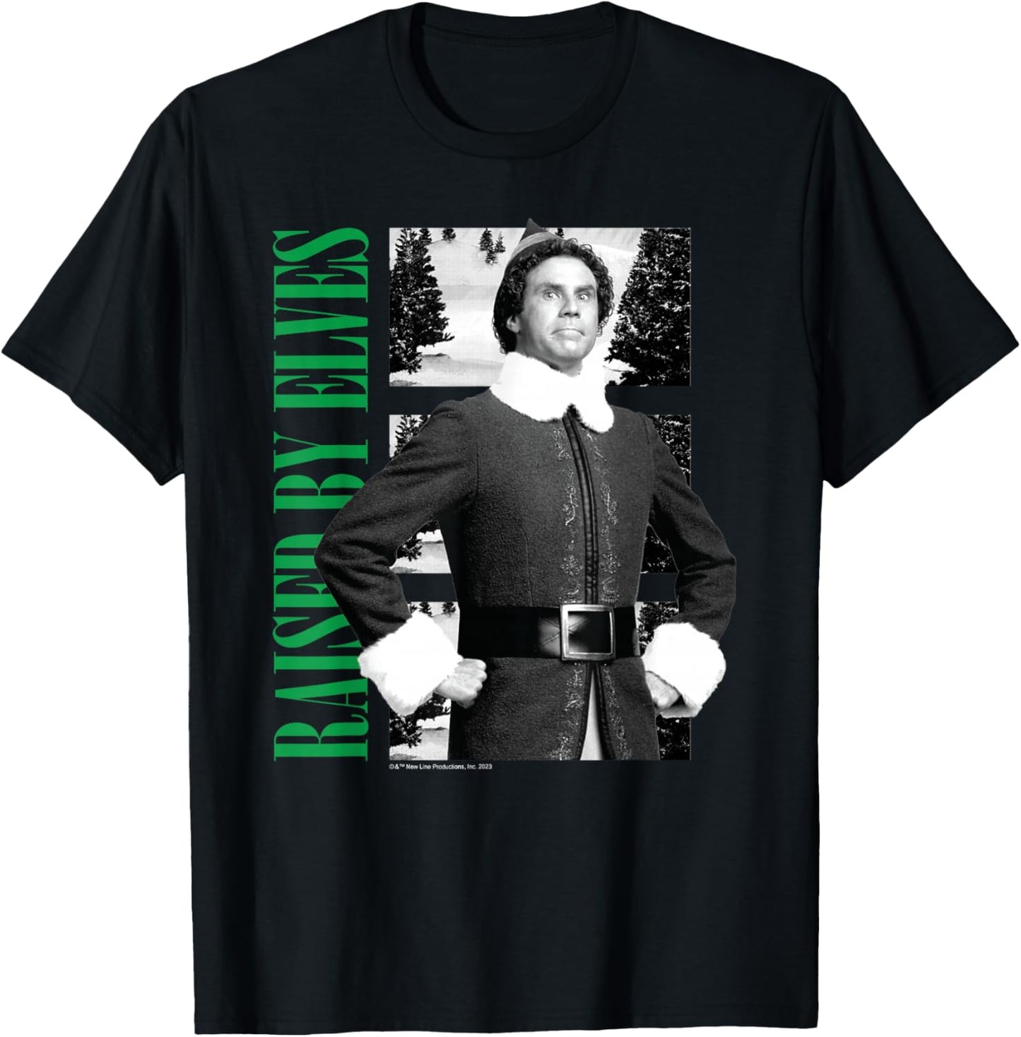 Elf - Raised By Elves T-Shirt - T-Shirt | Black