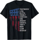 Vintage Scouting Gift | US America Flag Scouting Law T-Shirt - T-Shirt | Black