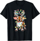 Baby Reindeer Cute Reindeers Deer with Christmas Lights Kids T-Shirt - T-Shirt | Black