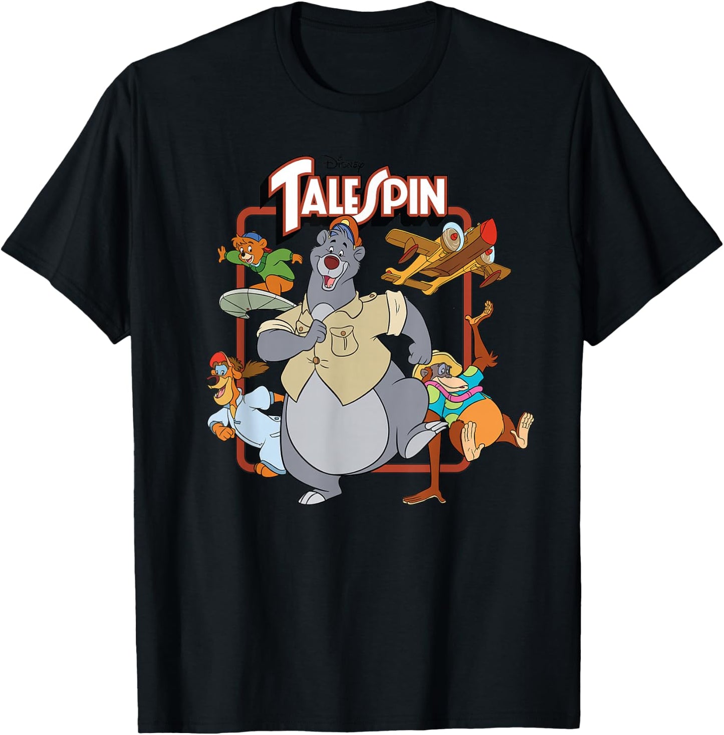 Disney Tale Spin Group T-Shirt - T-Shirt | Black