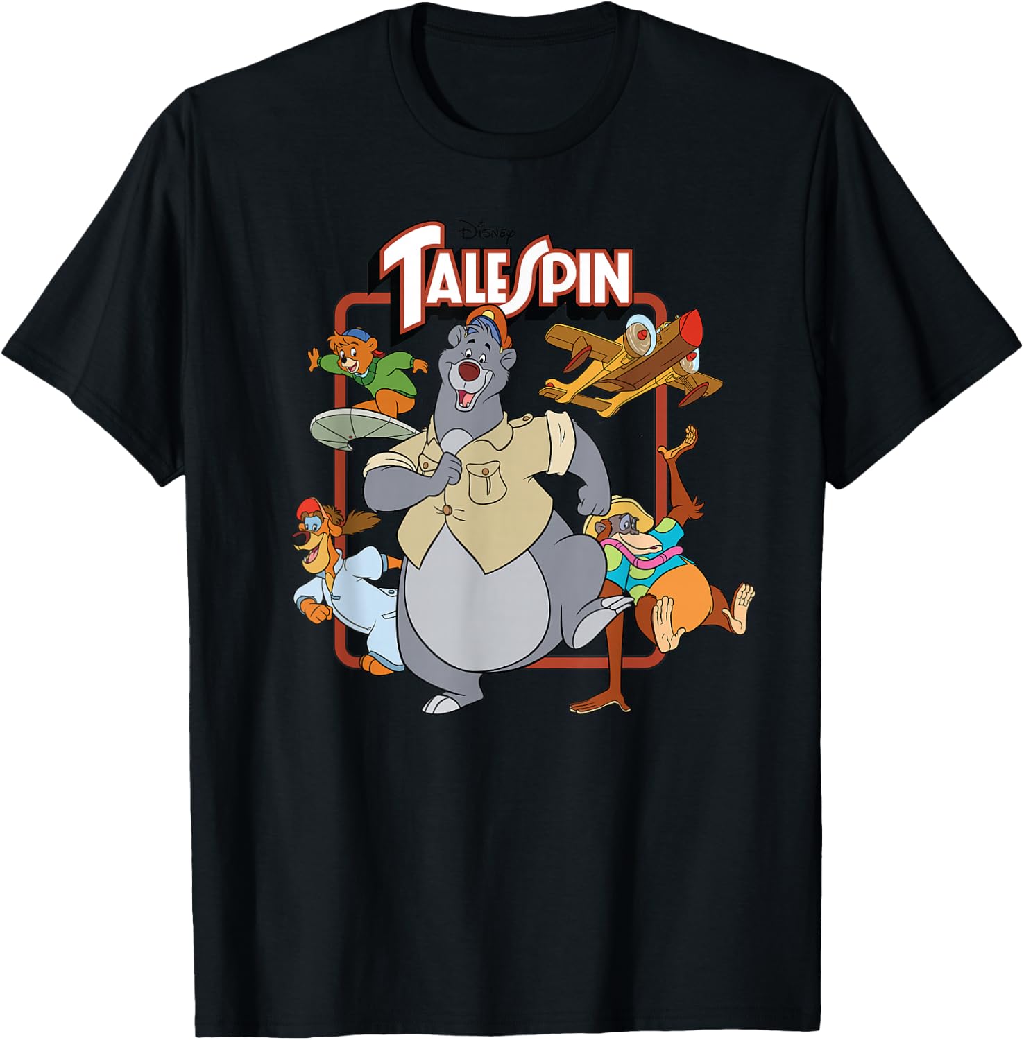 Disney Tale Spin Group T-Shirt - T-Shirt | Black