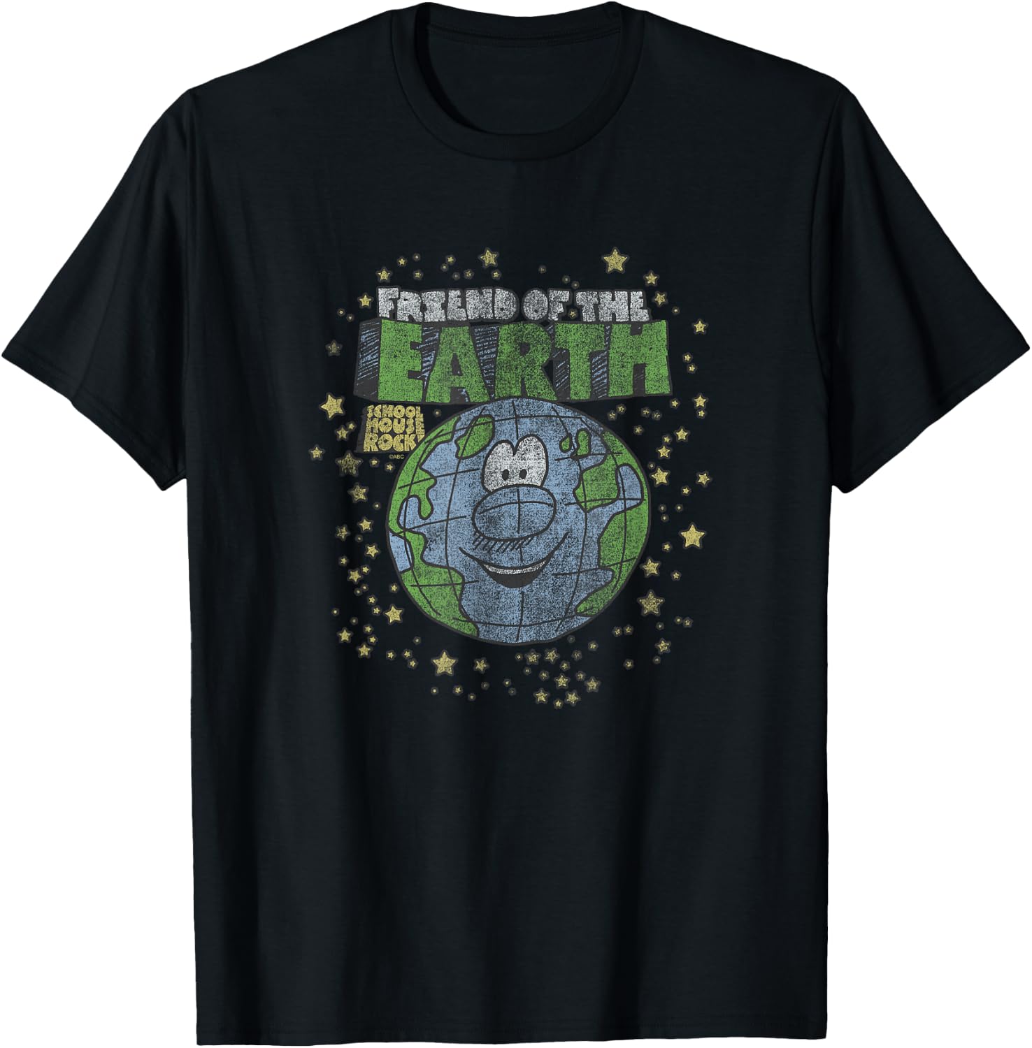 Ripple Junction x Schoolhouse Rock Friend of the Earth T-Shirt - T-Shirt | Black