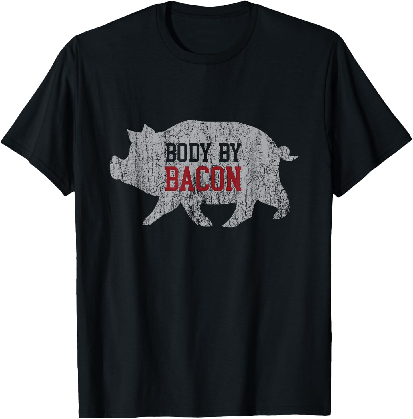 LCHF Lazy Keto Body by Bacon Keto Low Carb High Fat - Adults - Black - Small - Short Sleeve - Classic Fit T-Shirt - T-Shirt | Black