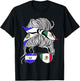 El Salvador Flag Mexico Grown Women Girl Country T-Shirt - T-Shirt | Black