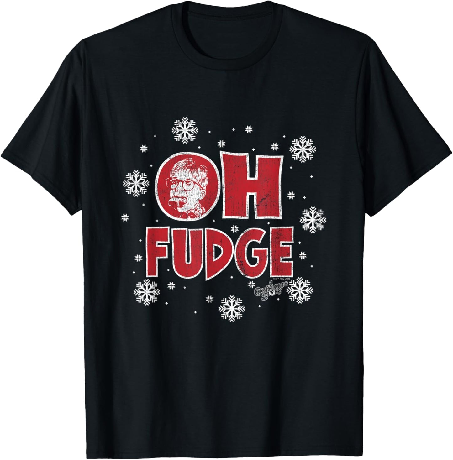 A Christmas Story - Oh Fudge Snowflakes T-Shirt - T-Shirt | Black