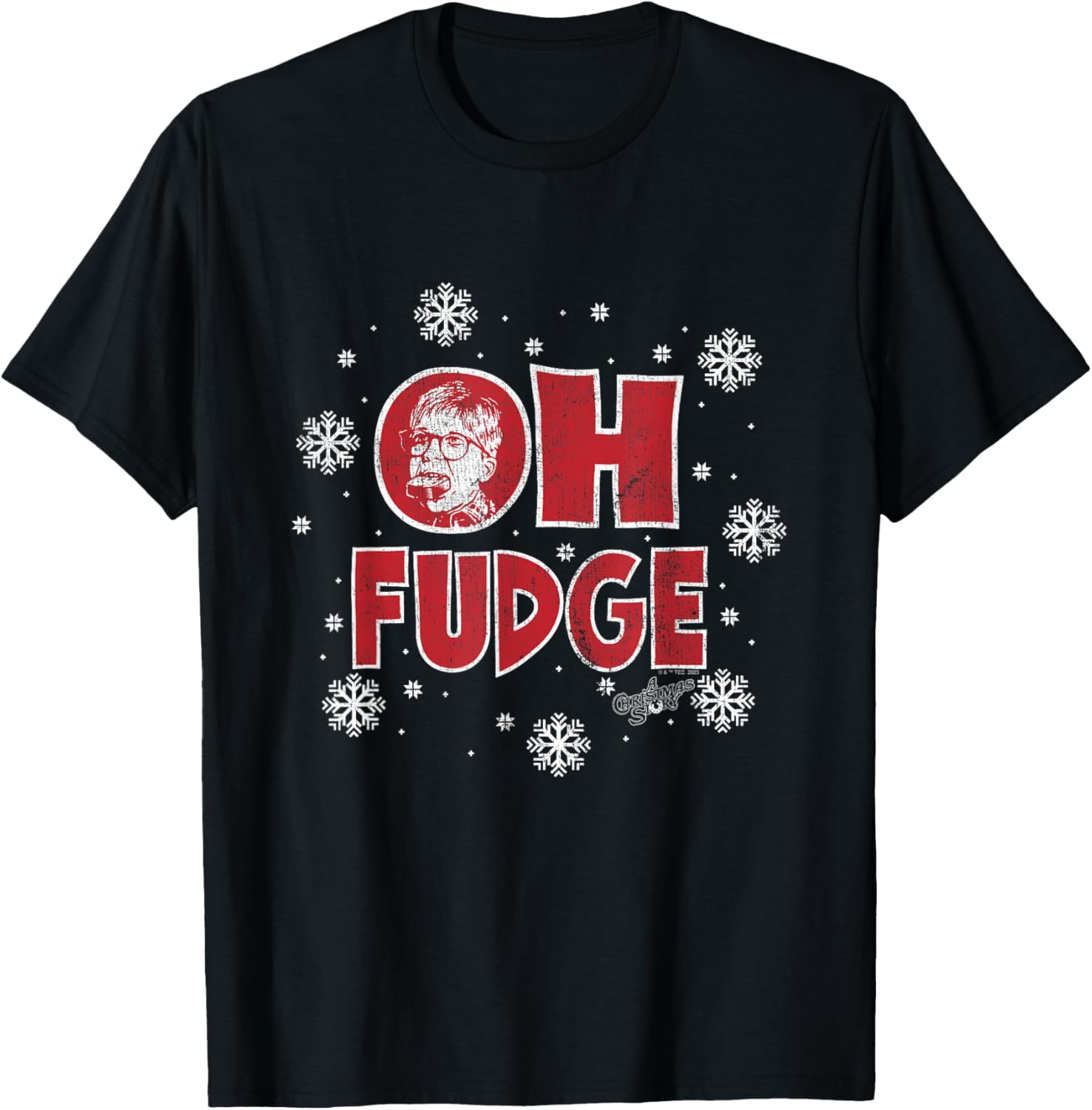A Christmas Story - Oh Fudge Snowflakes T-Shirt - T-Shirt | Black