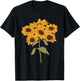 Beautiful Sunflower design for summer lovers women and kids T-Shirt - T-Shirt | Black