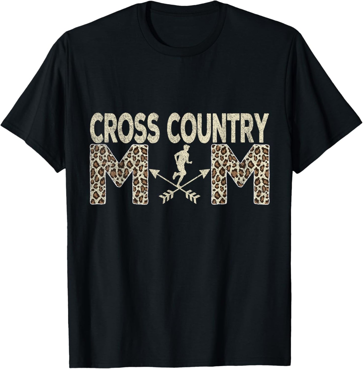 Funny Cross Country Mom Cross Country Running T-Shirt - T-Shirt | Black