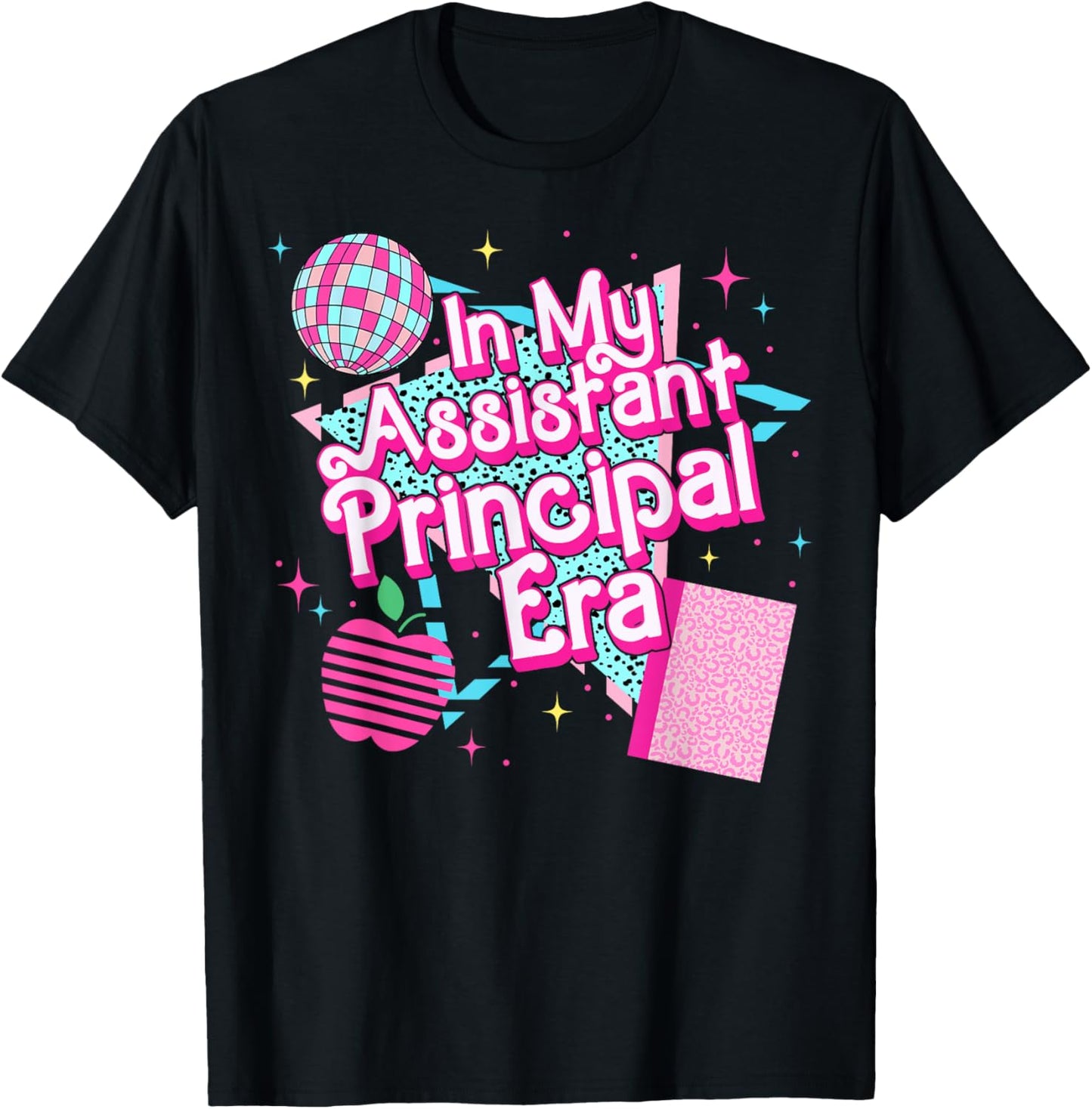In My Assistant Principal Era 80s 90s Back To School T-Shirt - T-Shirt | Black