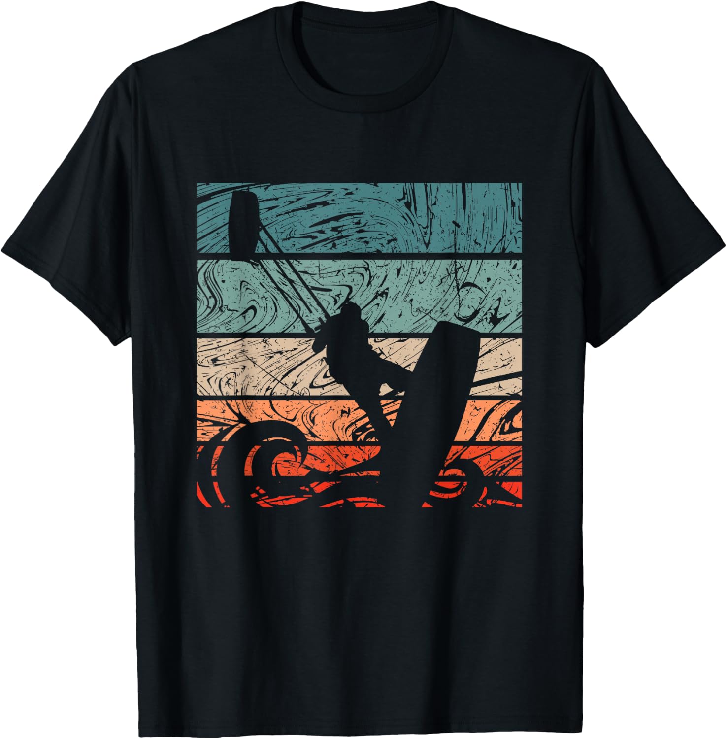Kiteboarder Vintage Kitesurfer - Vintage Surfing T-Shirt - T-Shirt | Black