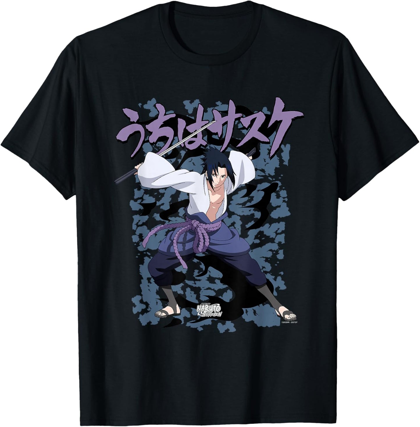 Naruto Shippuden Sasuke Curse T-Shirt - T-Shirt | Black