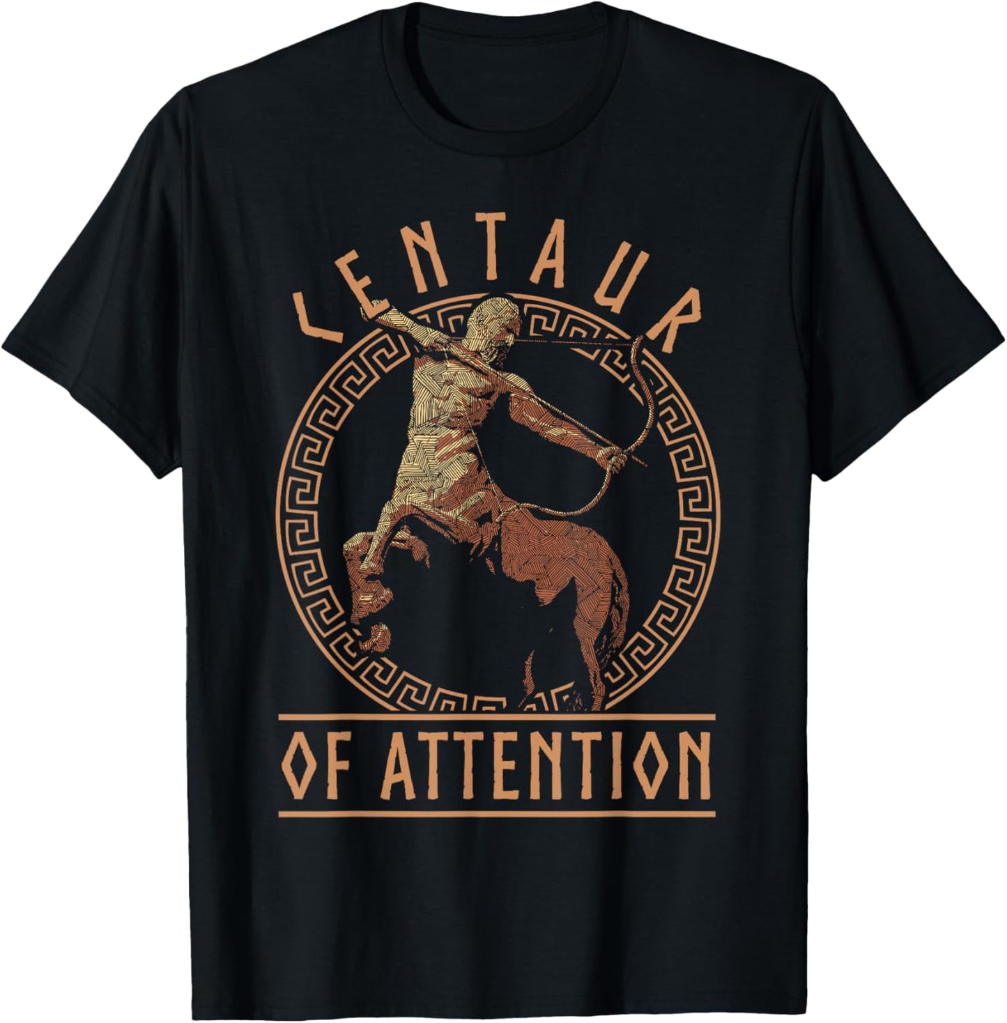 Centaur of Attention Ancient Greek Mythology Pun Mythologist T-Shirt - T-Shirt | Black