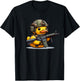 Funny Duck Tactical Rubber Duck Military Yellow Duck T-Shirt - T-Shirt | Black