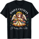 Saint Cecilia Catholic Patroness of Music and Musicians Kids T-Shirt - T-Shirt | Black