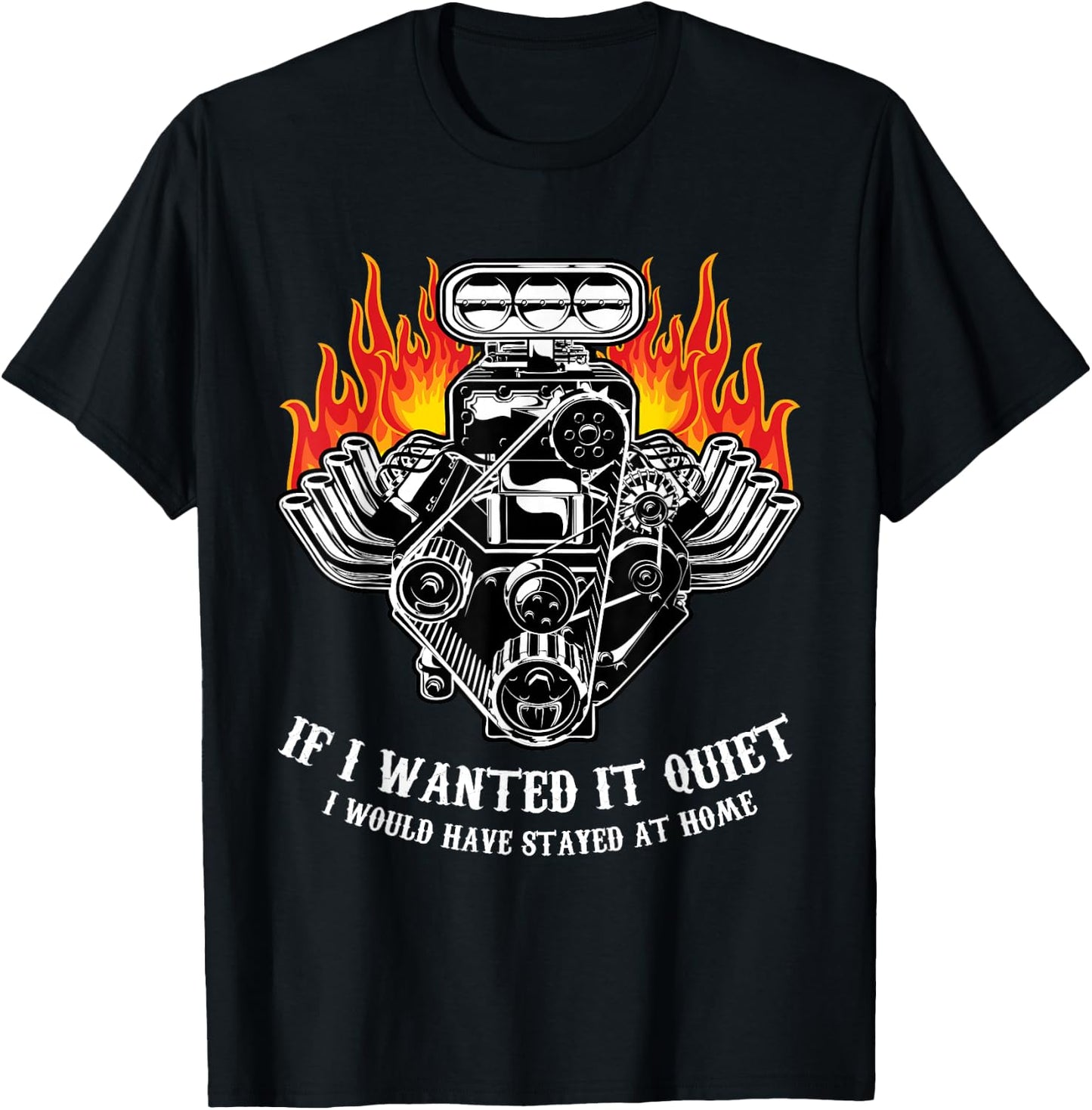 Funny Drag Racing Car Engine Mechanics Motor Racing T-Shirt - T-Shirt | Black