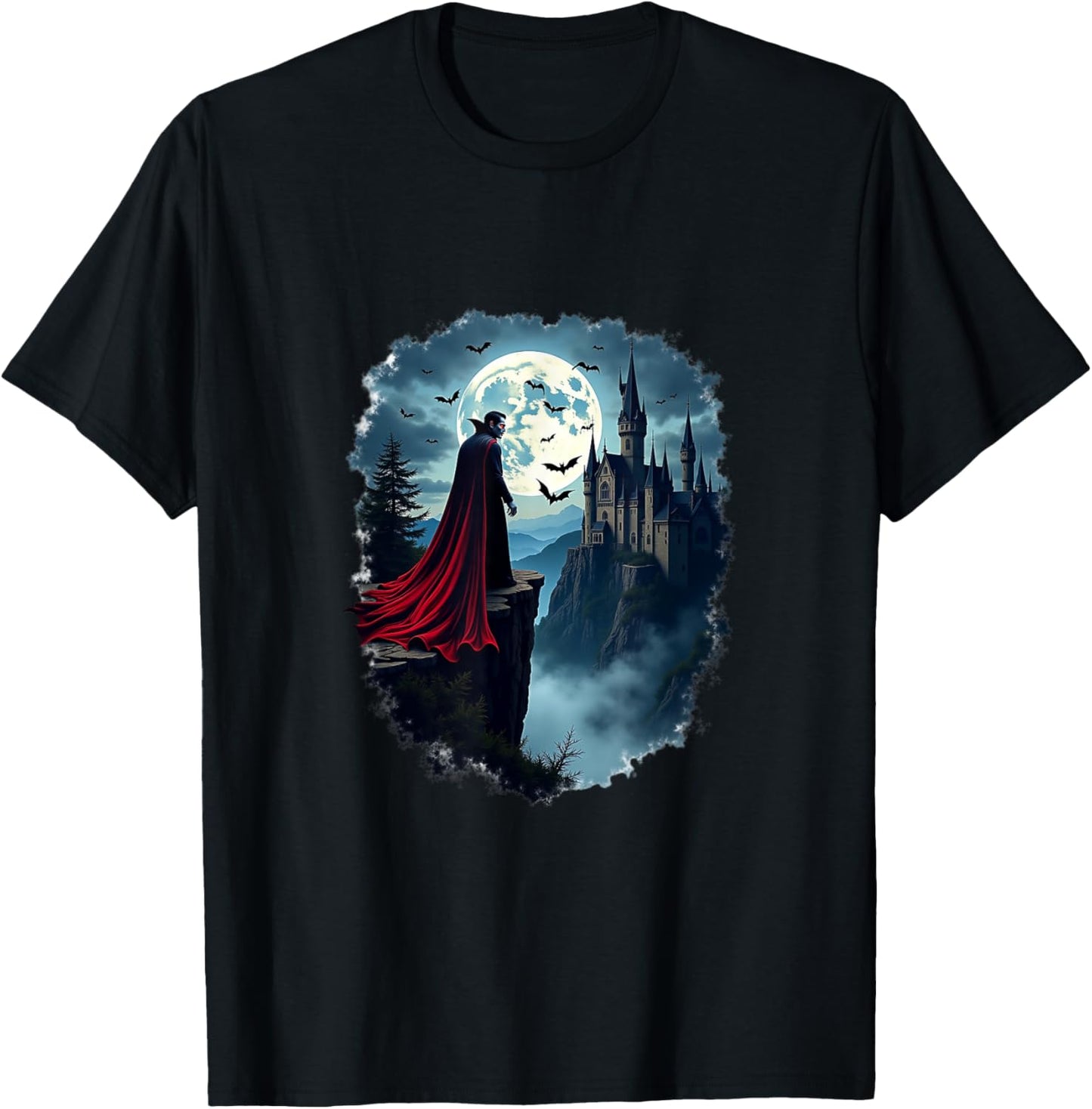 Gothic Tribute to Bram Stoker Dracula , Black, S T-Shirt - T-Shirt | Black