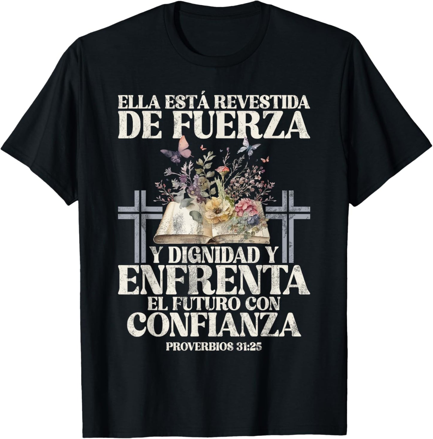 Christian Spanish Español Cristianos Religious Jesus God T-Shirt - T-Shirt | Black