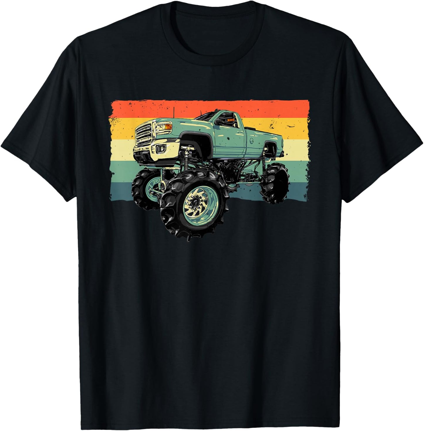 Cool Monster Truck Women Toddler Big Monster Trucks T-Shirt - T-Shirt | Black
