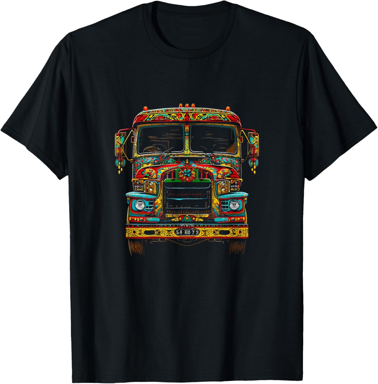 Urdu Truck, pakistan T-Shirt - T-Shirt | Black