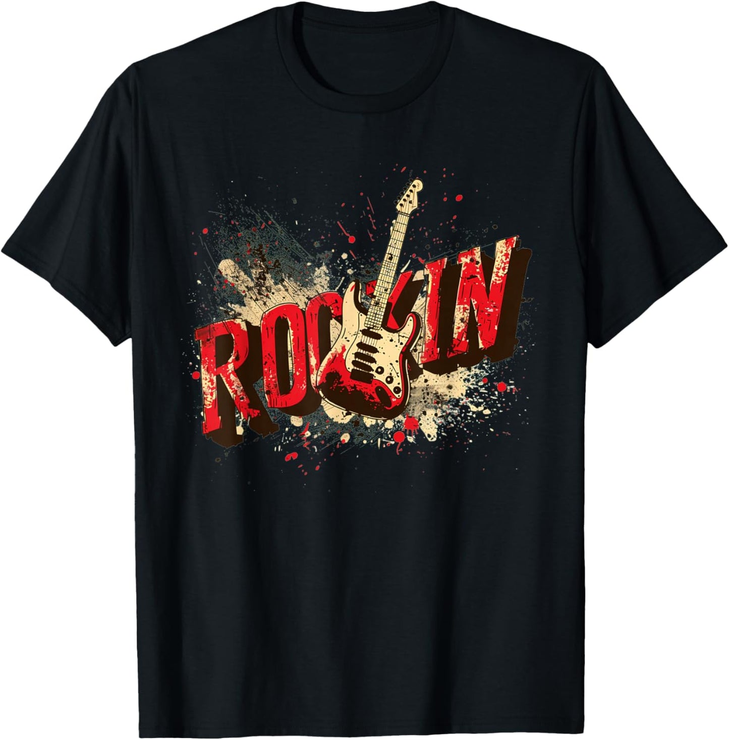 Rock'n Roll Gitarren-Outfit T-Shirt - T-Shirt | Black