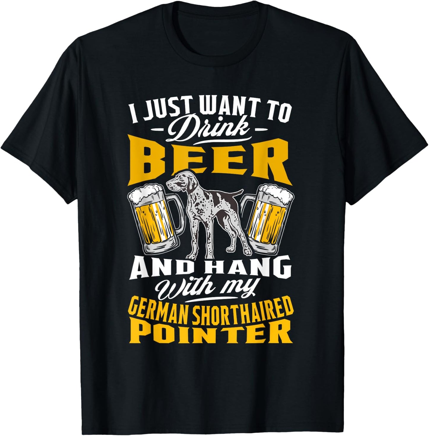 German Shorthaired Pointer Gifts German Shorthair Pointer T-Shirt - T-Shirt | Black