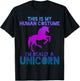 Unicorn Shirt - People Costume Saying Funny Halloween T-Shirt - T-Shirt | Black