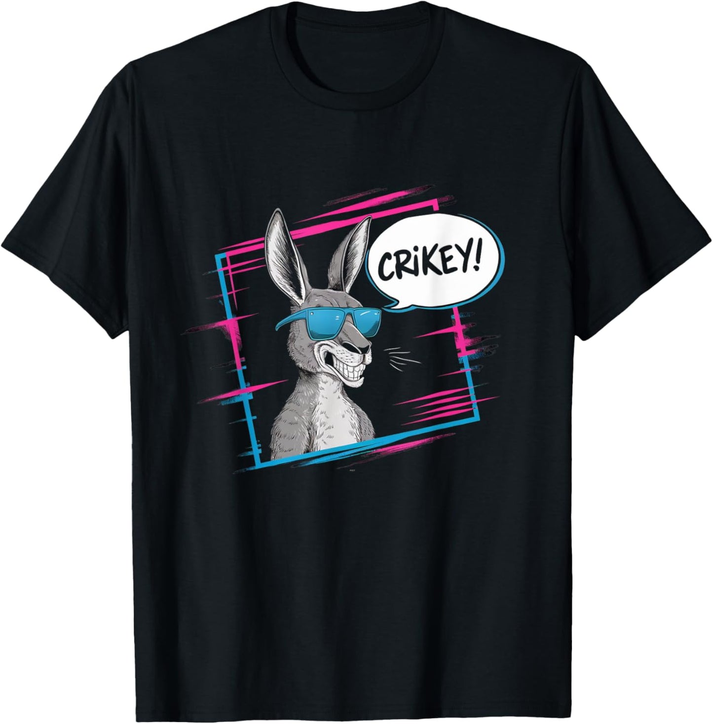 Crikey Australian Slang Product Funny Aussie Slang Down T-Shirt - T-Shirt | Black