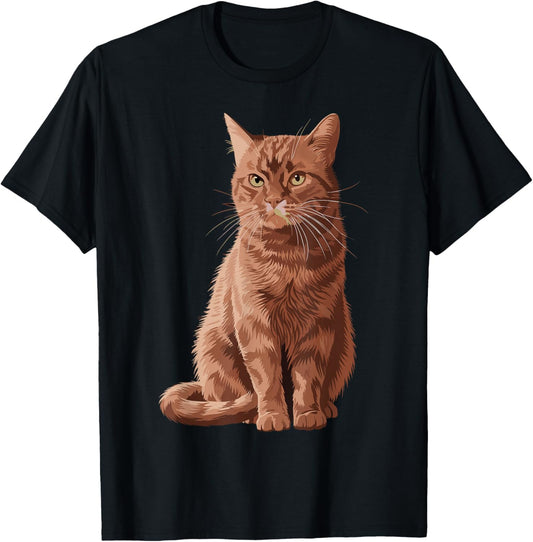 Orange Tabby Cat Orange Cat T-Shirt - T-Shirt | Black