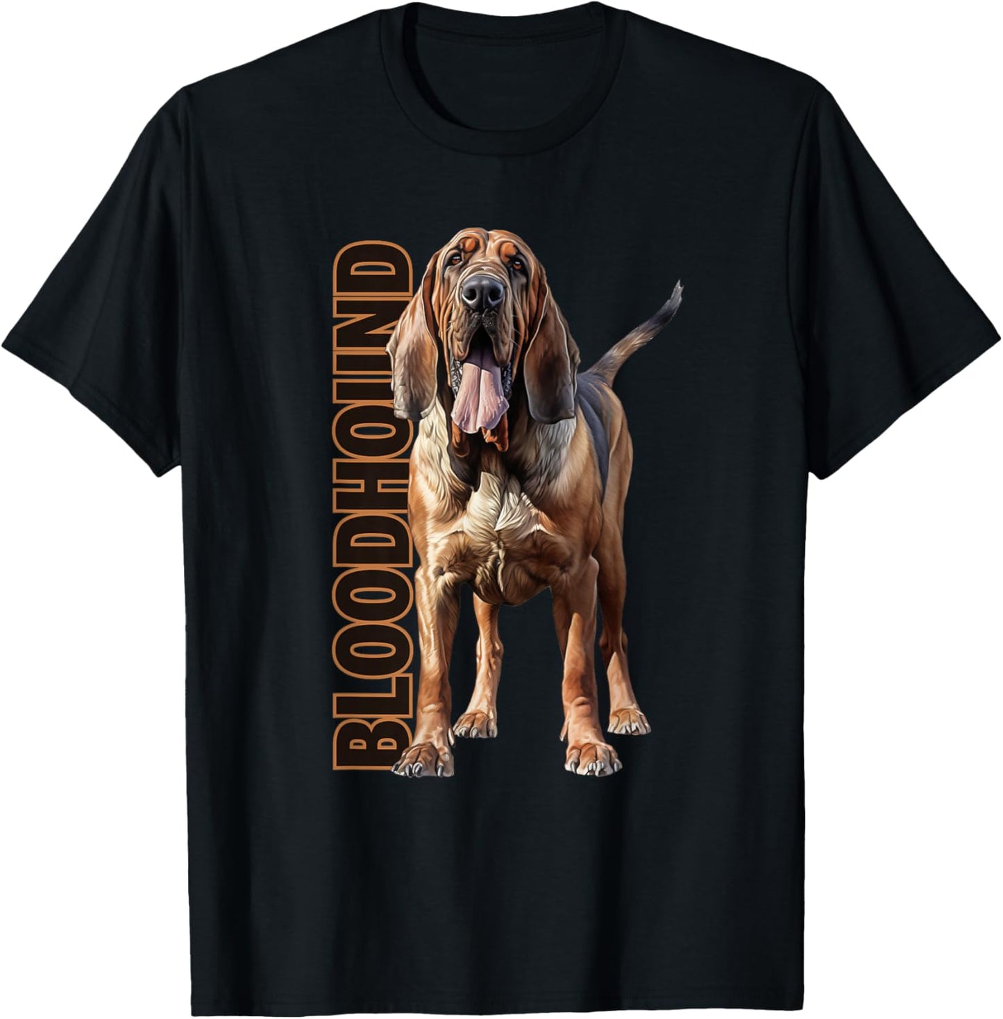 Bloodhound Watercolor T-Shirt - T-Shirt | Black