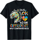 Horse Autistic It's OK To Be Different Autism Support Hope T-Shirt - T-Shirt | Black