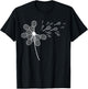 Dandelion Flower Tennis Graphic Player Coach Racket Sports T-Shirt - T-Shirt | Black
