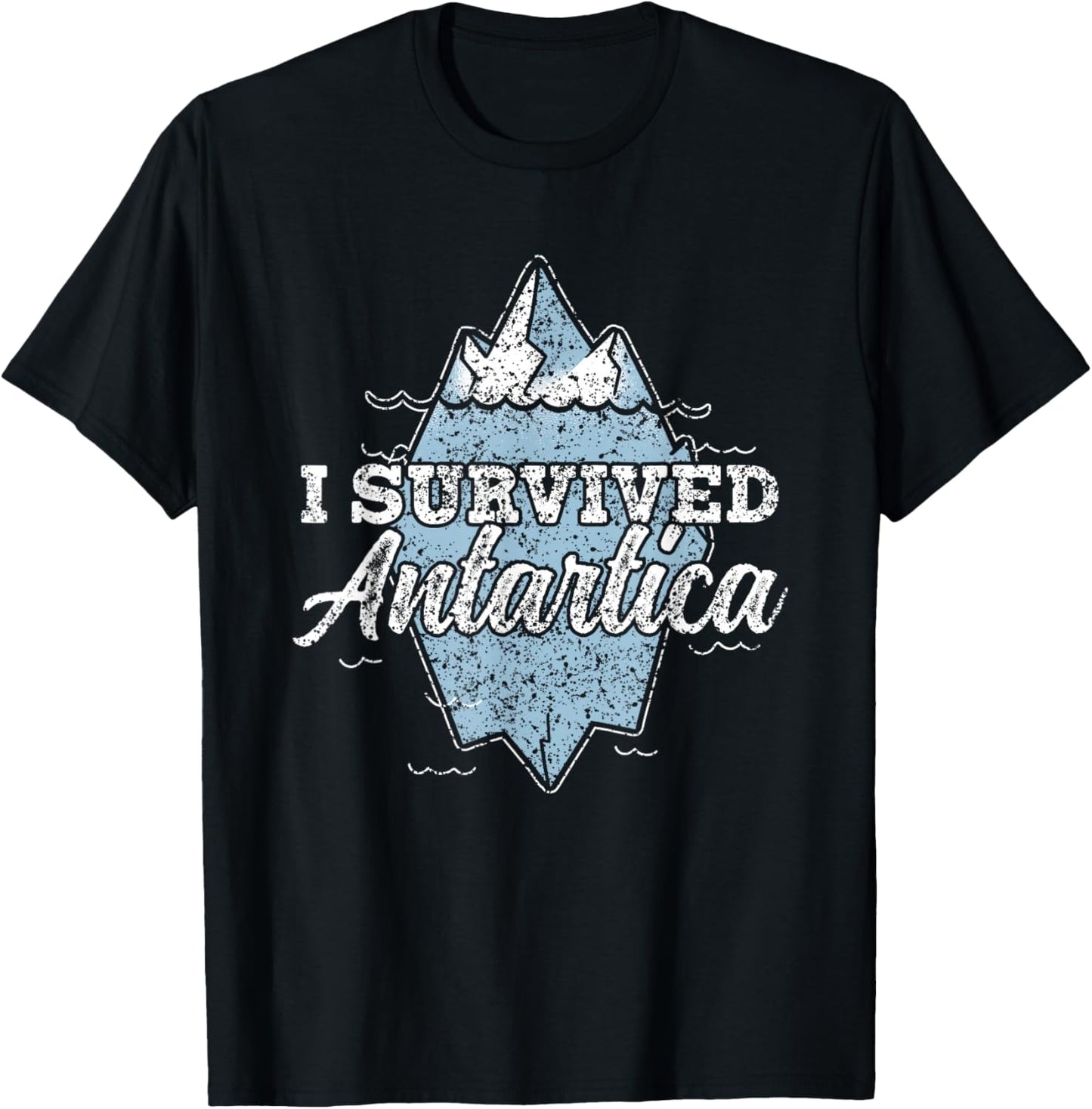 I Survived Antarctica Continent Expedition Antarctica T-Shirt - T-Shirt | Black